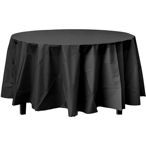 84 round plastic table cover